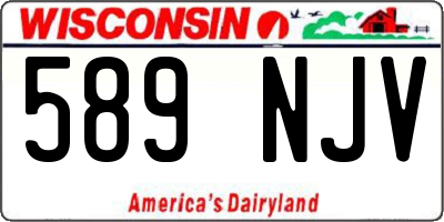 WI license plate 589NJV