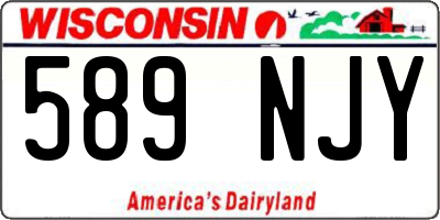 WI license plate 589NJY
