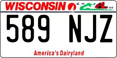 WI license plate 589NJZ