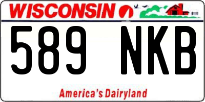 WI license plate 589NKB