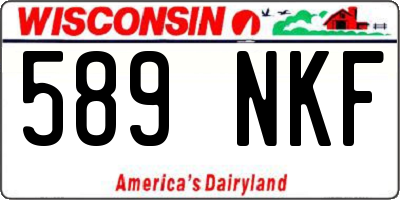 WI license plate 589NKF