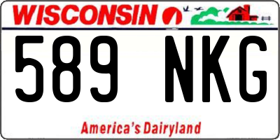 WI license plate 589NKG