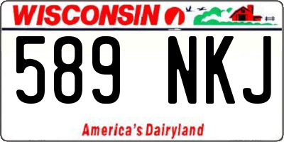 WI license plate 589NKJ