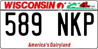 WI license plate 589NKP