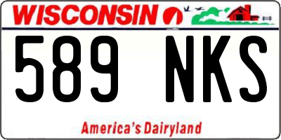 WI license plate 589NKS