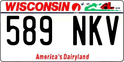 WI license plate 589NKV