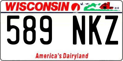 WI license plate 589NKZ