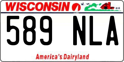 WI license plate 589NLA