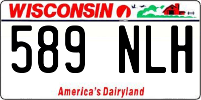 WI license plate 589NLH