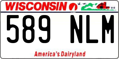 WI license plate 589NLM