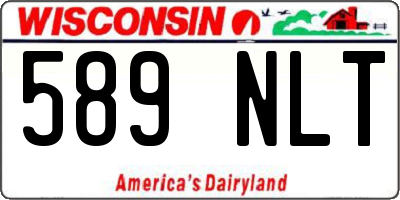 WI license plate 589NLT