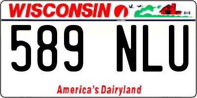 WI license plate 589NLU