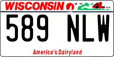 WI license plate 589NLW