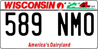 WI license plate 589NMO