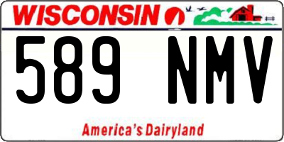 WI license plate 589NMV