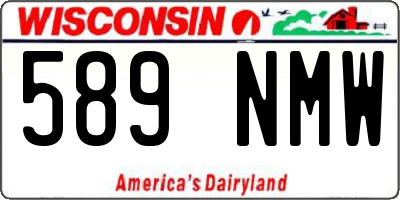 WI license plate 589NMW