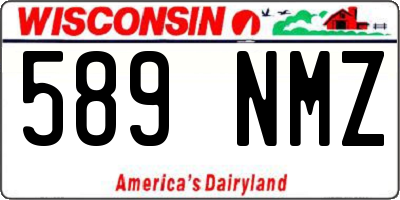 WI license plate 589NMZ