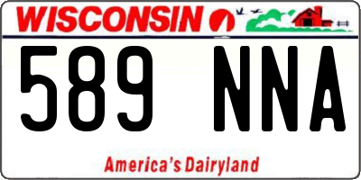 WI license plate 589NNA