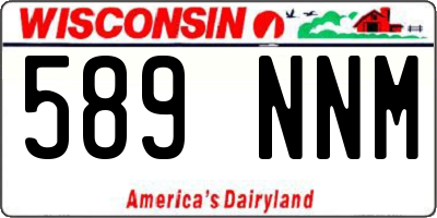 WI license plate 589NNM