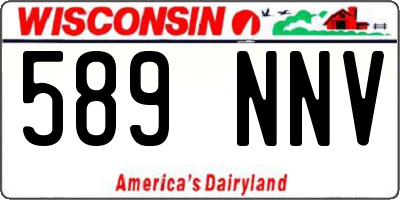 WI license plate 589NNV