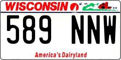 WI license plate 589NNW