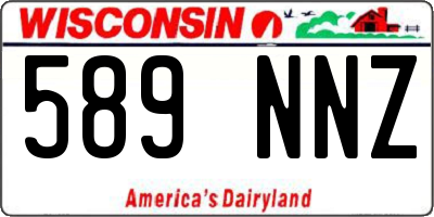 WI license plate 589NNZ