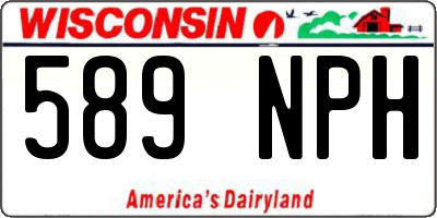 WI license plate 589NPH