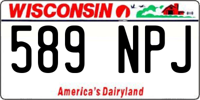 WI license plate 589NPJ