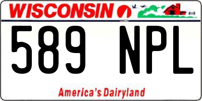WI license plate 589NPL