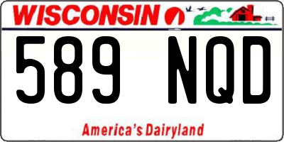 WI license plate 589NQD