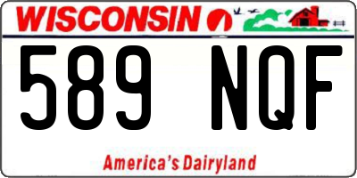 WI license plate 589NQF