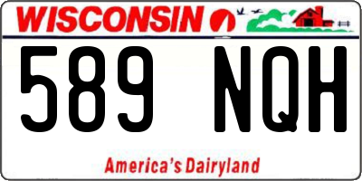 WI license plate 589NQH