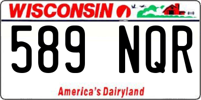 WI license plate 589NQR