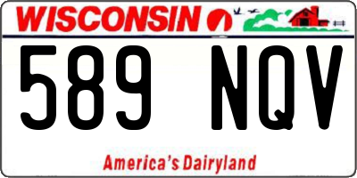 WI license plate 589NQV