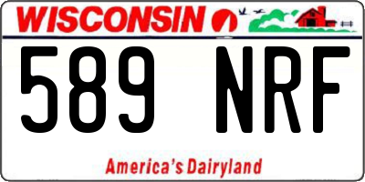 WI license plate 589NRF
