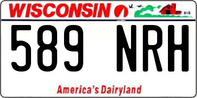 WI license plate 589NRH