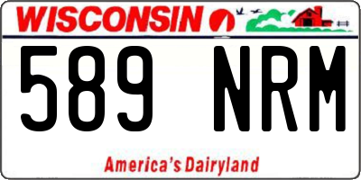 WI license plate 589NRM