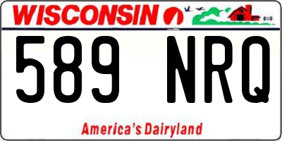 WI license plate 589NRQ
