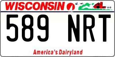 WI license plate 589NRT