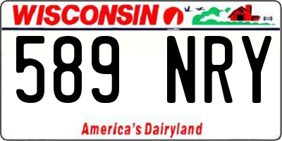 WI license plate 589NRY