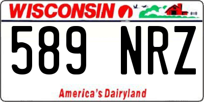 WI license plate 589NRZ