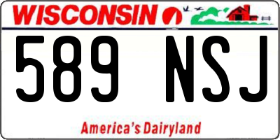 WI license plate 589NSJ