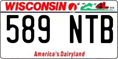 WI license plate 589NTB