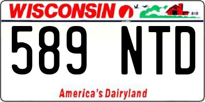 WI license plate 589NTD