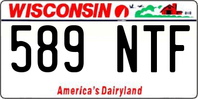 WI license plate 589NTF