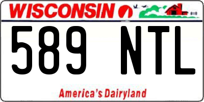 WI license plate 589NTL