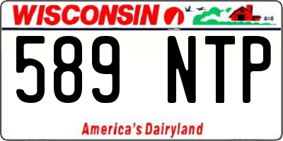 WI license plate 589NTP