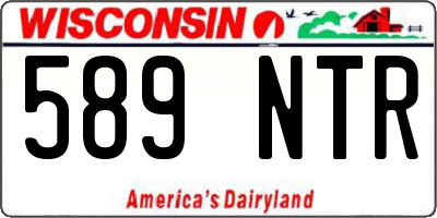 WI license plate 589NTR