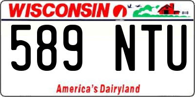 WI license plate 589NTU