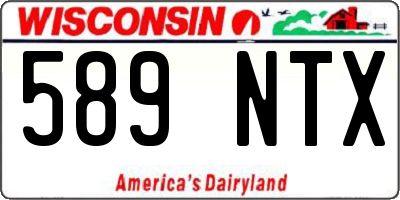 WI license plate 589NTX